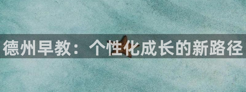 恒行2韩74OOO5：德州早教：个性化成长的新路径