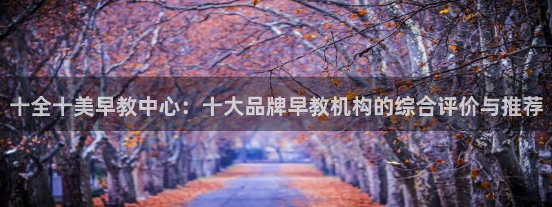 恒行娱乐芍皇74ooo5蛹：十全十美早教中心：十大品牌早教机构的综合评价与推荐