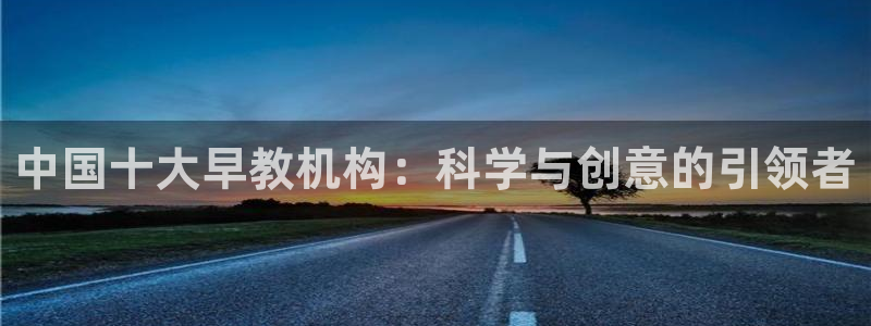 恒行2沈74OOO5:中国十大早教机构:科学与创意的引领者