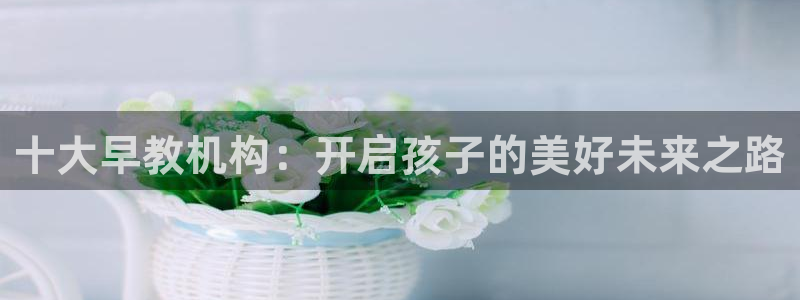 恒行娱乐河沂74ooo5程：十大早教机构：开启孩子的美好未来之路