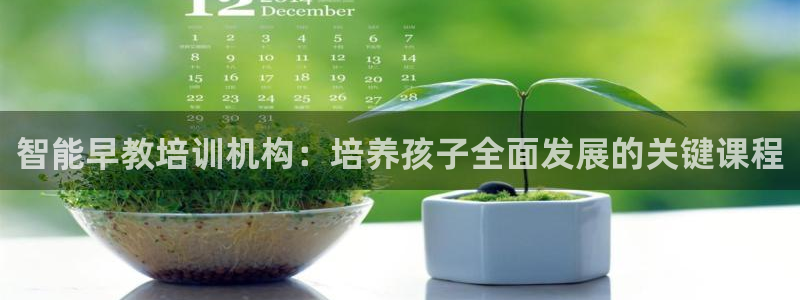 恒行彩票亏5千:智能早教培训机构:培养孩子全面发展的关键课程