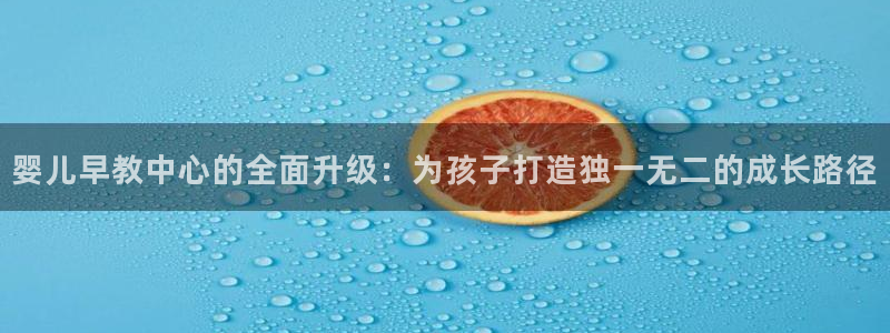 恒行2郑74OOO5：婴儿早教中心的全面升级：为孩子打造独一无二的成长路径