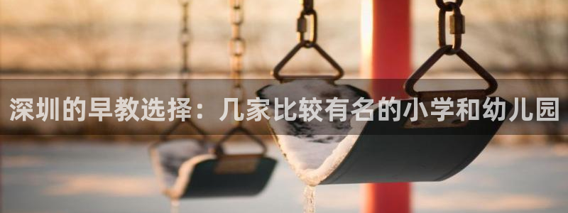 恒行2吴74OOO5:深圳的早教选择:几家比较有名的小学和幼儿园