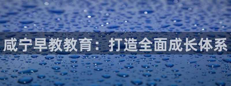 恒行娱乐蒋74OOO5:咸宁早教教育:打造全面成长体系