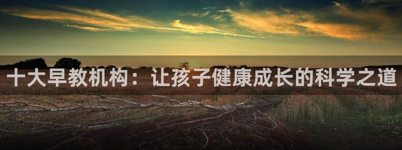 恒行娱乐陈74OOO5：十大早教机构：让孩子健康成长的科学之道