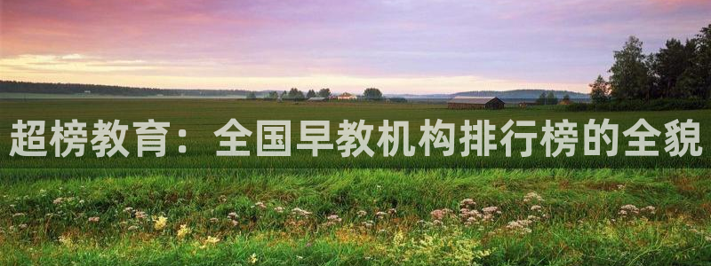 恒行注册全2O5O5O：超榜教育：全国早教机构排行榜的全貌